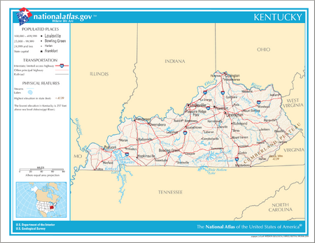 Frankfort Kentucky City Map Founded 1786 University of Louisville