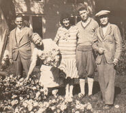 1929 Andrew Havig Jensen (1861-1930) and Lena Elaine Olson (1860-1938) in 1929 in Lake Geneva, Wisconsin