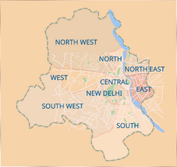 Delhi districts