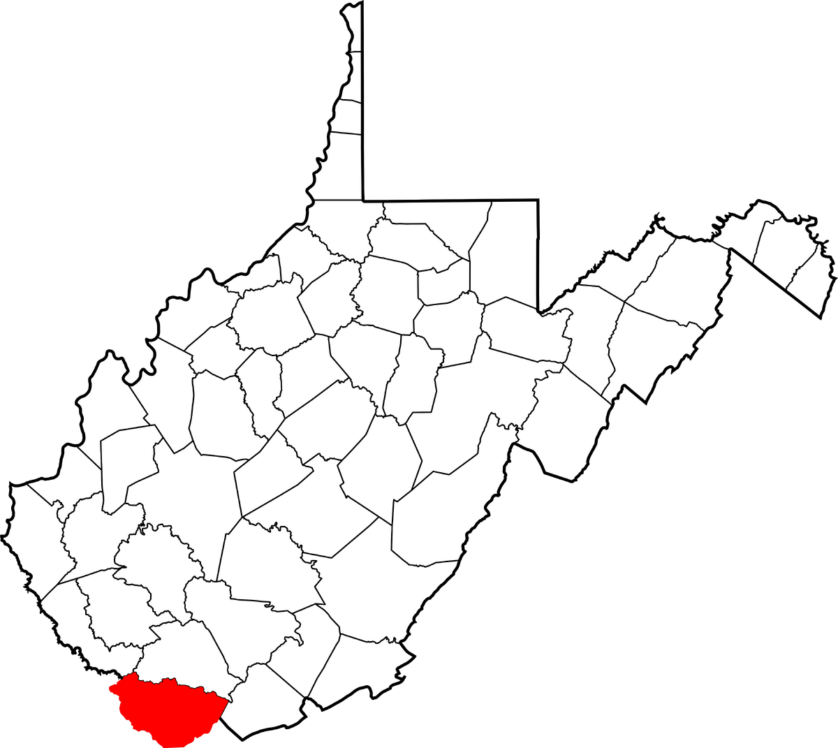 McDowell County, West Virginia Familypedia Fandom