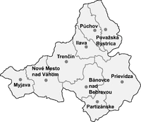 Districts of Trenčín Region