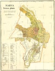 Narva linna plaan, 1929