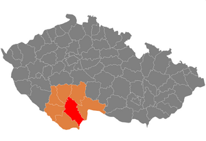 Map CZ - district Ceske Budejovice