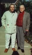 1990-2000 circa. Weldon with his great-grandson Kevin Borland