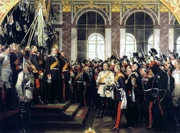 Foundation of the  in , 1871.  is at the center in a white uniform.