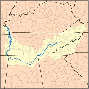 Map of the Tennessee Watershed