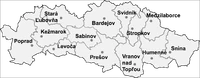 Districts of Prešov Region