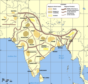 Cultural regional areas of India