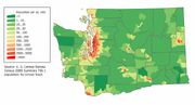 Washington population map