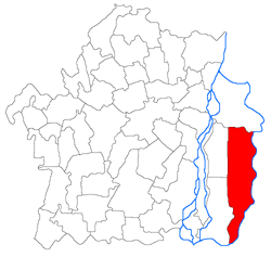 Location of Frecăței in Brăila County