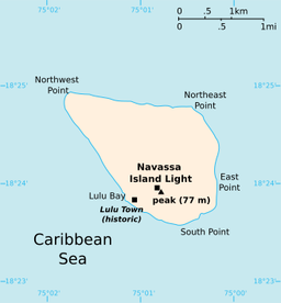 Map of Navassa Island