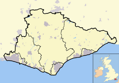 Lewes is located in East Sussex
