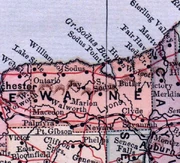 Wayne County detail of 1885 atlas
