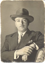 Ted Gorman with his pencil-thin mustache.