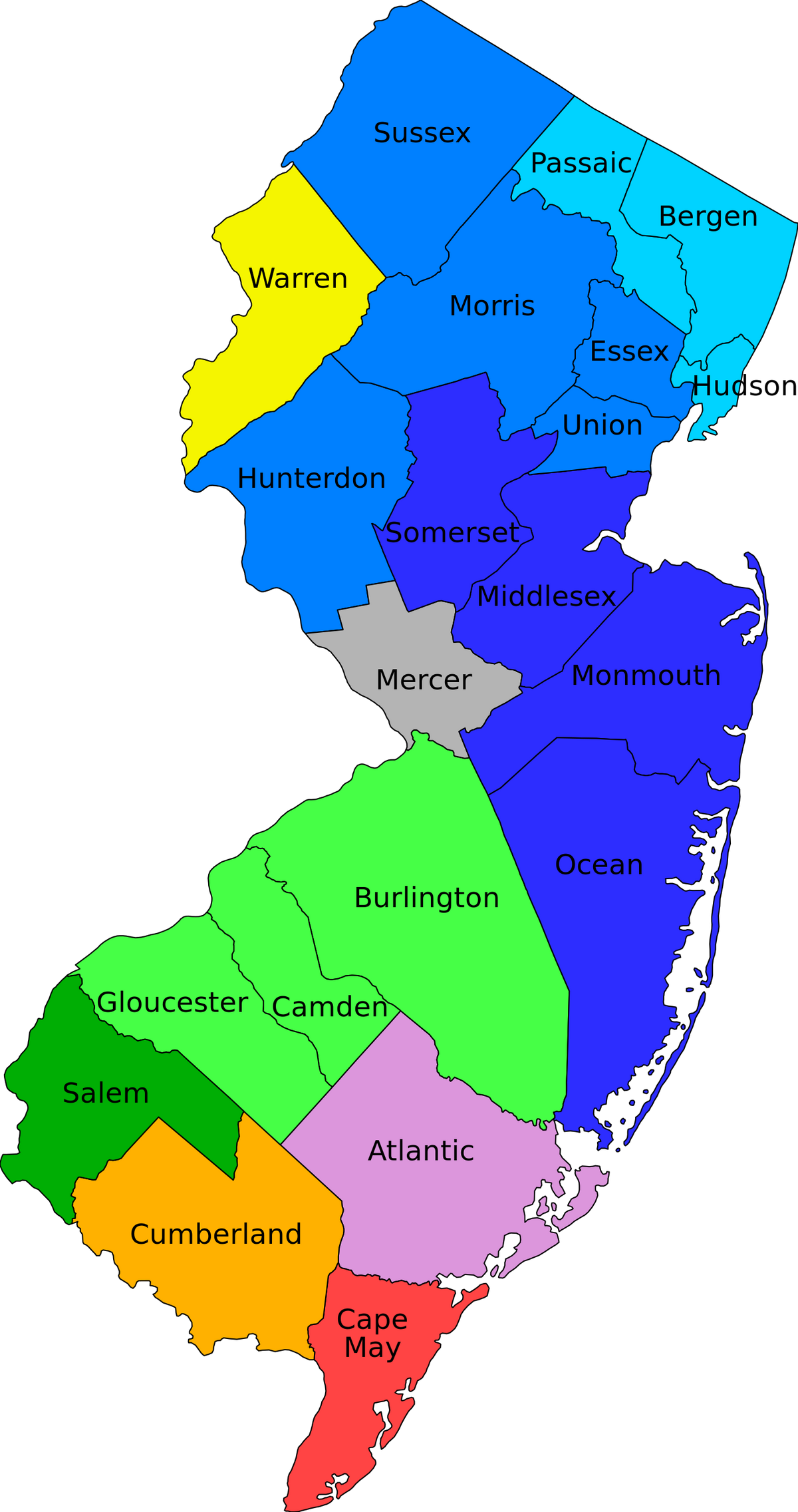 New Jersey, Familypedia