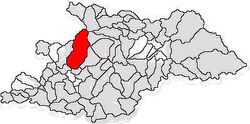 Location of Baia Mare in Maramureş County
