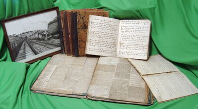 George burgess diary scrapbook and writings