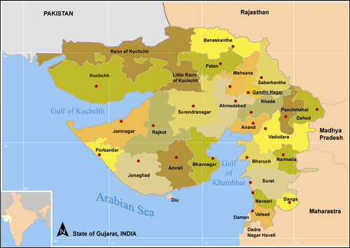 Map GujDist All