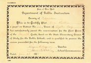 1903 school document