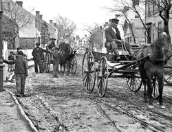 Hsl-Nantucket01-horses and people in street-closeup