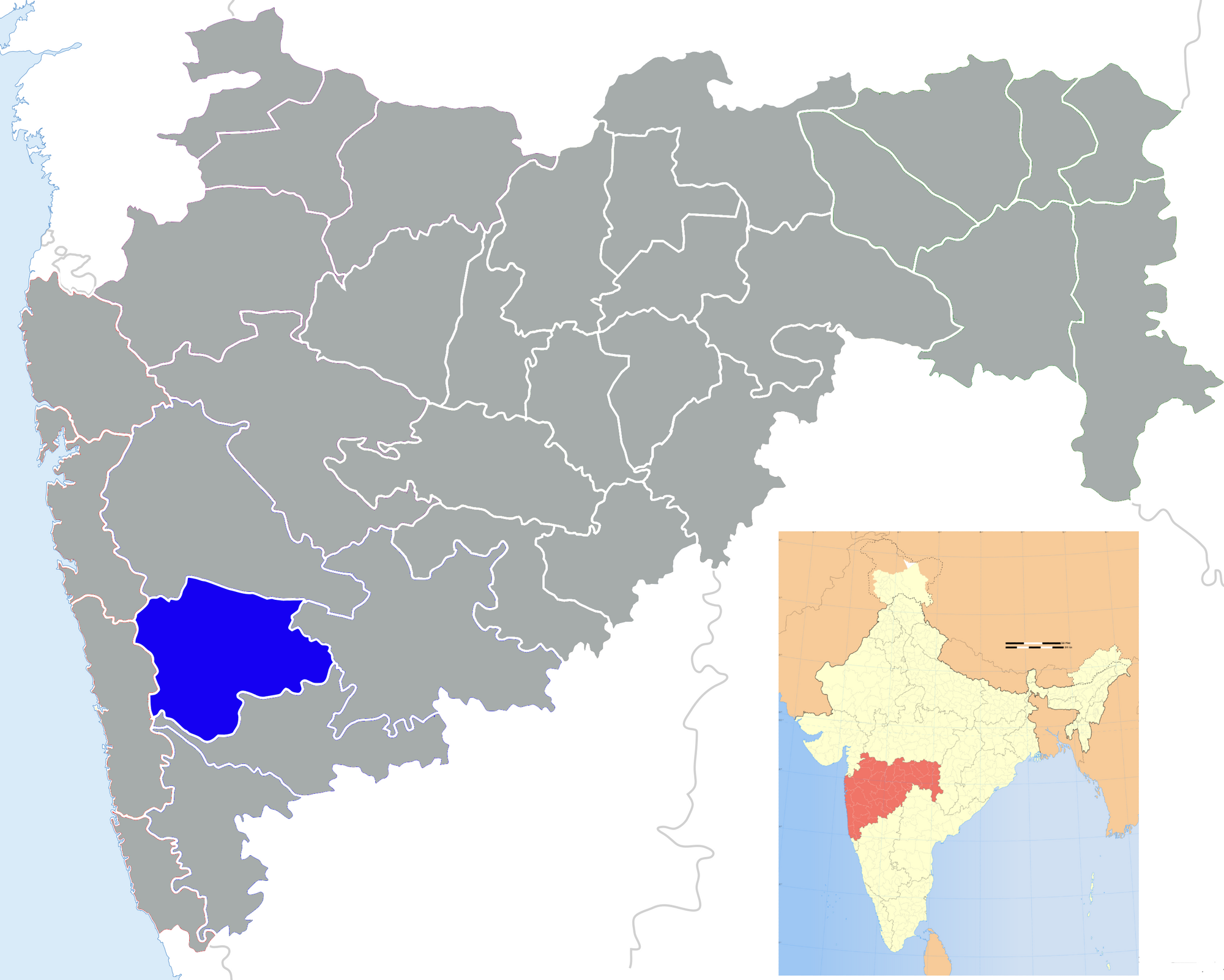 Satara In Maharashtra Map Satara District | Familypedia | Fandom