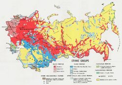 USSR Ethnic Groups 1974