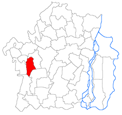 Location of Surdila-Găiseanca in Brăila County