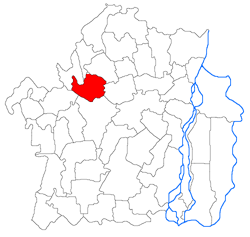 Location of Șuțești in Brăila County