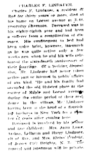 Lindauer-CharlesFrederick 1921 obituary