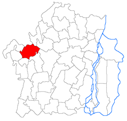 Location of Vișani in Brăila County