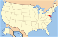 Map of USA MD