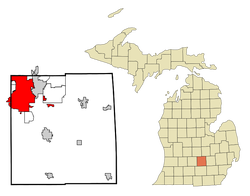 Location in Ingham County, Michigan[8]