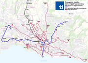 Lausanne - Public transport map