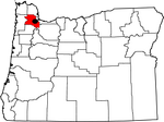 250px-Map of Oregon highlighting Washington County