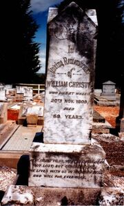 William Christie (1841-1909) tombstone