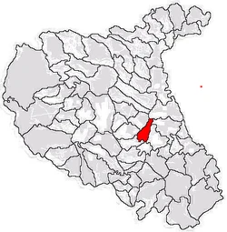 Location of Câmpineanca in Vrancea County
