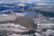 Martis Creek Lake and Dam winter