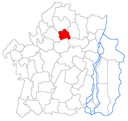 Location of Gemenele in Brăila County
