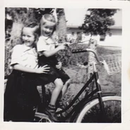 Lauralee and Faith (on the bike) Jones.