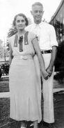 Lillian Van Deusen (1898-1961) and Clarence Ethan Reeve I (1888-1960) in Burlington, New Jersey on Sunday, August 18, 1935