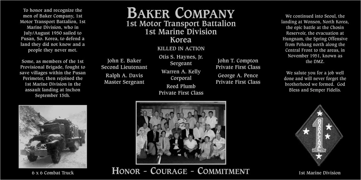 Baker Company 1st MT Baker Company Memorial Familypedia Fandom