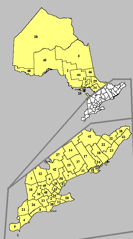 Ontario Census Divisions Map Census Divisions Of Ontario | Familypedia | Fandom