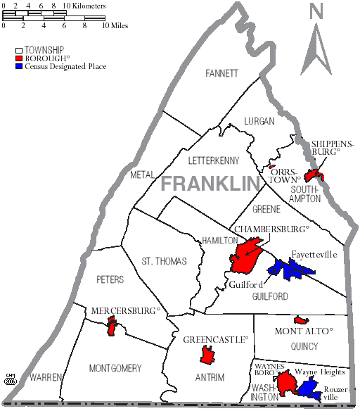 CategoryMaps of Franklin County, Pennsylvania Familypedia Fandom