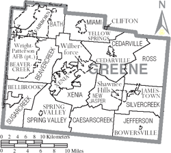 Greene County Ohio Map Greene County, Ohio/Images | Familypedia | Fandom