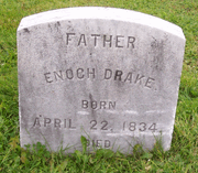 Enoch Drake (1834-1909) tombstone