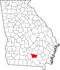 Map of Georgia highlighting Atkinson County