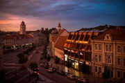 Vilnius at dusk