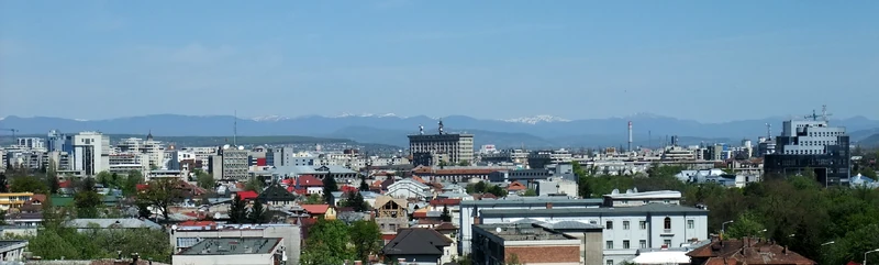 City center, photographed from the south