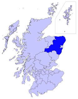 Aberdeenshire within Scotland