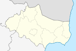 Blank Map Dobrich Province